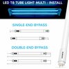 Luxrite 4FT T8 LED Tube Light Bulbs 12W/15W/18W Up to 2250LM 5CCT 3000K-6500K Ballast Bypass, 4PK LR34238-4PK